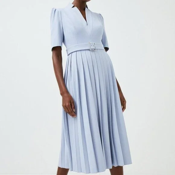 【KAREN MILLEN】Crepe Belted Forever ミディドレス bkk03446_magenta_xl?$